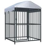 vidaXL Hondenkennel voor buiten met dak 120x120x150 cm, Dieren en Toebehoren, Honden-accessoires, Verzenden, Nieuw