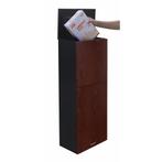 Pakketbrievenbus Logixbox Trendybox-Wood - zwart, Tuin en Terras, Nieuw, Verzenden