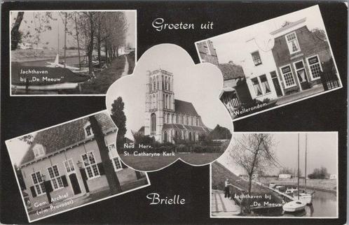 BRIELLE - Meerluik Groeten uit Brielle, Verzamelen, Ansichtkaarten | Nederland, Verzenden