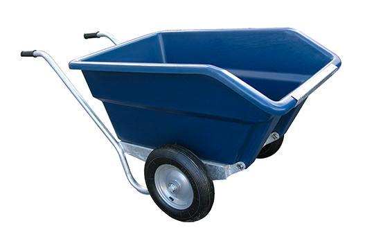 Tweewielige KANTELBARE kruiwagen 255 ltr. BLAUW, Doe-het-zelf en Verbouw, Transportwagens, Nieuw, Ophalen of Verzenden