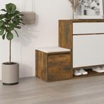 vidaXL Opbergbox met lade 40,5x40x40 cm bewerkt hout gerookt, Huis en Inrichting, Woonaccessoires | Kisten, Nieuw, Verzenden