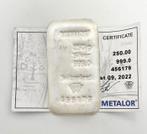 250 gram - Zilver .999 - Metalor - Met certificaat