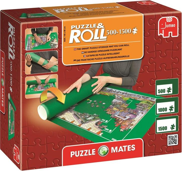 Puzzle Mates - Puzzle & Roll 500-1500 | Jumbo - Puzzels, Hobby en Vrije tijd, Denksport en Puzzels, Nieuw, Verzenden