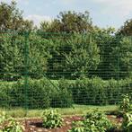 vidaXL Draadgaashek met grondankers 1,6x25 m groen, Verzenden, Nieuw, IJzer, Minder dan 1 meter