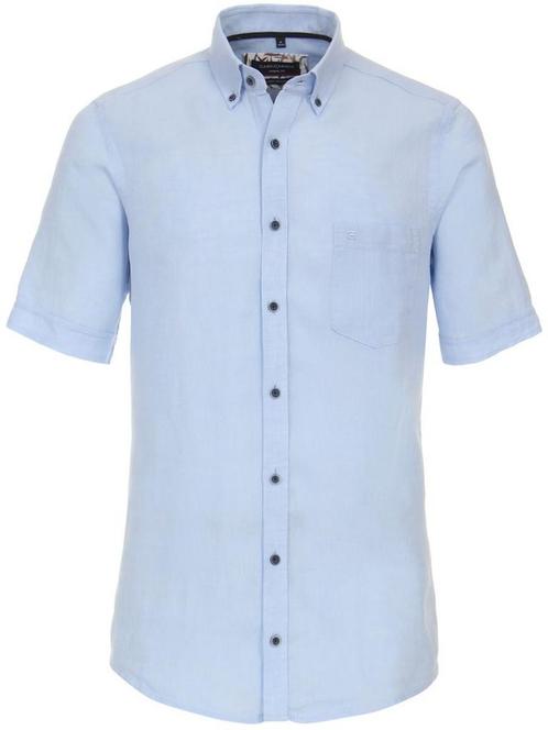 Blauw Casa Moda Linnen Overhemd Korte Mouw 934044100-106, Kleding | Heren, Overhemden, Blauw, Nieuw, Verzenden
