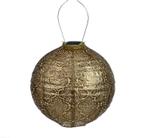 Solar Lampion Round - Bazaar Gold - 30 cm (tuinverlichting), Verzenden, Minder dan 50 watt, Overige typen, Nieuw