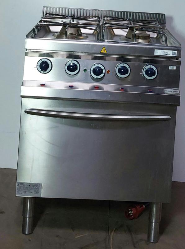 Occasion Roeder 4-vlams gasfornuis, Zakelijke goederen, Horeca | Keukenapparatuur, Gebruikt, Ovens, Magnetrons en Steamers, Ophalen