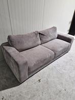 Mooie ribstof bank in perfecte staat, Tweepersoons, 75 tot 100 cm, Zo goed als nieuw, Rechte bank