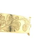 Gouden bangle met gravure 14 krt, Sieraden, Tassen en Uiterlijk, Armbanden, Ophalen of Verzenden, Nieuw