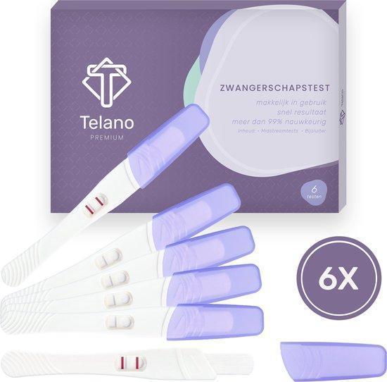 Telano 6 stuks Zwangerschapstesten Premium Midstream, Kinderen en Baby's, Overige Kinderen en Baby's, Nieuw, Verzenden