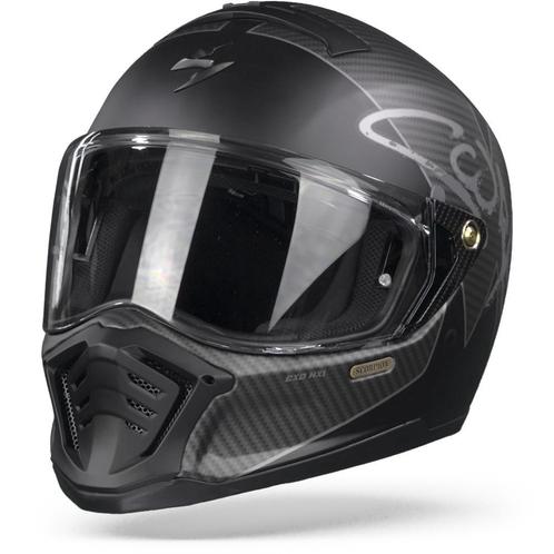 Scorpion EXO-HX1 Taktic Mat Zwart Zilver Integraalhelm, Motoren, Kleding | Motorhelmen, Overige typen, Heren, XL, Nieuw met kaartje