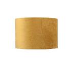 Stoffen lampenkap velvet | Oker Geel met Gouden binnenkant, Overige kleuren, 25 tot 50 cm, Rond, Nieuw