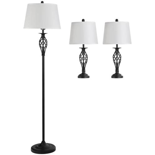 TRUUSK 3-delige Lampenset 2 Tafellampen (ø38 X 158H Cm) + 1, Huis en Inrichting, Lampen | Overige, Nieuw, Verzenden