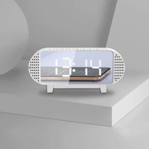Digitale LED Klok met Luidspreker - Wekker Spiegel Alarm, Witgoed en Apparatuur, Wekkers, Nieuw, Verzenden