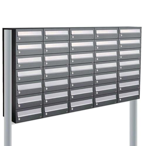 Brievenbusunit Hive set vrijstaand 5-breed, 7-hoog -, Tuin en Terras, Brievenbussen, Nieuw, Verzenden