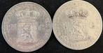 Nederland. Willem III. 2,5 Gulden 1857 + 1869 ( WIllem III ), Postzegels en Munten, Munten | Nederland