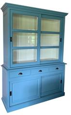 Buffetkast oud blauw Ermelo 160cm, Huis en Inrichting, Kasten | Buffetkasten, Ophalen of Verzenden, Nieuw