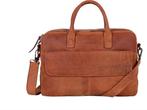 DSTRCT Wall Street Laptoptas - 17 inch - Cognac, Verzenden, Zo goed als nieuw