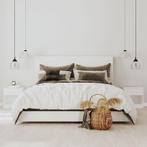 vidaXL Nachtkastjes met lade 2 st hoogglans wit, Huis en Inrichting, Minder dan 45 cm, Verzenden, Nieuw, Minder dan 55 cm
