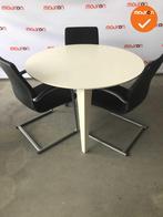 Ahrend 315 vergadertafel - rond - wit met wit frame - 120cm, Vergader- of Presentatieruimte, Ophalen of Verzenden, Gebruikt, Stoel