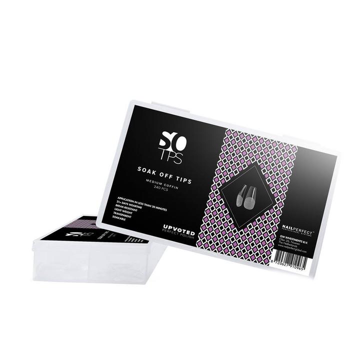 Upvoted  Soak Off Tips  Medium Coffin  240 pcs, Sieraden, Tassen en Uiterlijk, Uiterlijk | Haarverzorging, Nieuw, Verzenden