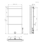 Elektrische Radiator Best Design Brenner Concrete 120x60cm, Ophalen of Verzenden, Nieuw