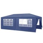 Paviljoen partytent met 6 zijwanden 6x3x2,55 m donkerblauw, Tuin en Terras, Partytenten, Verzenden, Nieuw