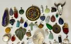 72 hangers van natuurlijke stenen: Agaat; jaspis; sodaliet;, Antiek en Kunst