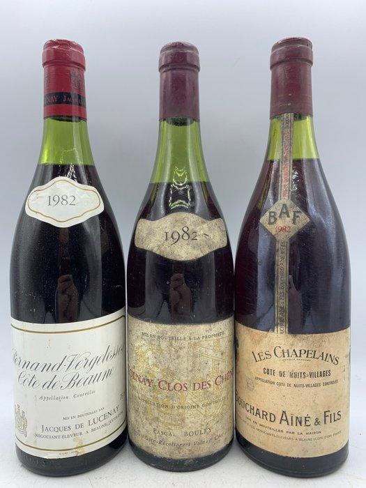 1982 Pernand Vergelesses, Volnay Clos des Chênes, Côte de, Verzamelen, Wijnen