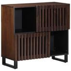 vidaXL Dressoir 80x34x75 cm massief mangohout bruin, Huis en Inrichting, Kasten | Overige, Verzenden, Nieuw