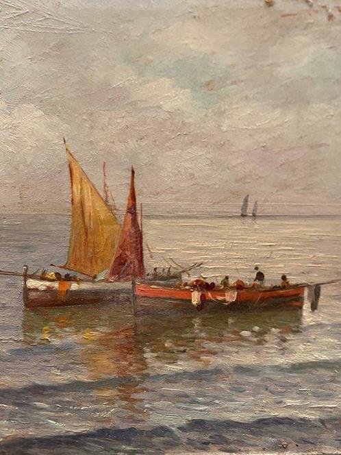 Pasquale Santilli (1866–1936), Toegeschreven aan - Paesaggio, Antiek en Kunst, Kunst | Schilderijen | Klassiek