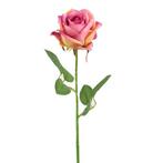 Zijderoos 45cm SINGLE ROSE DARK PINK zijderoos, Ophalen of Verzenden, Nieuw