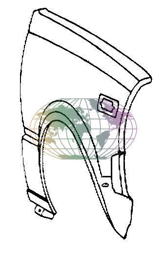 SUZUKI ALTO, 2009-2015 - SPATBORD, met zijknipperlichtgat..., Auto-onderdelen, Carrosserie en Plaatwerk, Nieuw, Suzuki, Verzenden