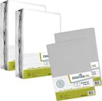 Textielpakket Frans bed - 2 moltons en 2 hoeslakens - rechts, Huis en Inrichting, Eenpersoons, Verzenden, Nieuw, Wit