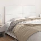 vidaXL Hoofdborden 4 st 90x5x78/88 cm kunstleer wit, Verzenden, Nieuw, Wit, Overige materialen
