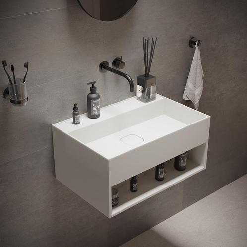 Fontein Ideavit Solidbliss 60x40x28 cm Solid Surface, Doe-het-zelf en Verbouw, Sanitair, Overige typen, Nieuw, Ophalen of Verzenden