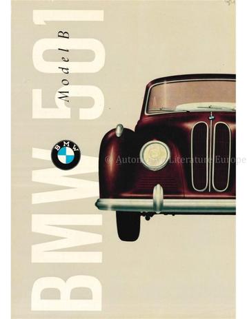 1954 BMW 501 BROCHURE ENGELS (VS) beschikbaar voor biedingen
