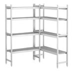 GGM Gastro | Aluminium stellingset (geanodiseerd) - L-vorm -, Verzenden, Nieuw in verpakking