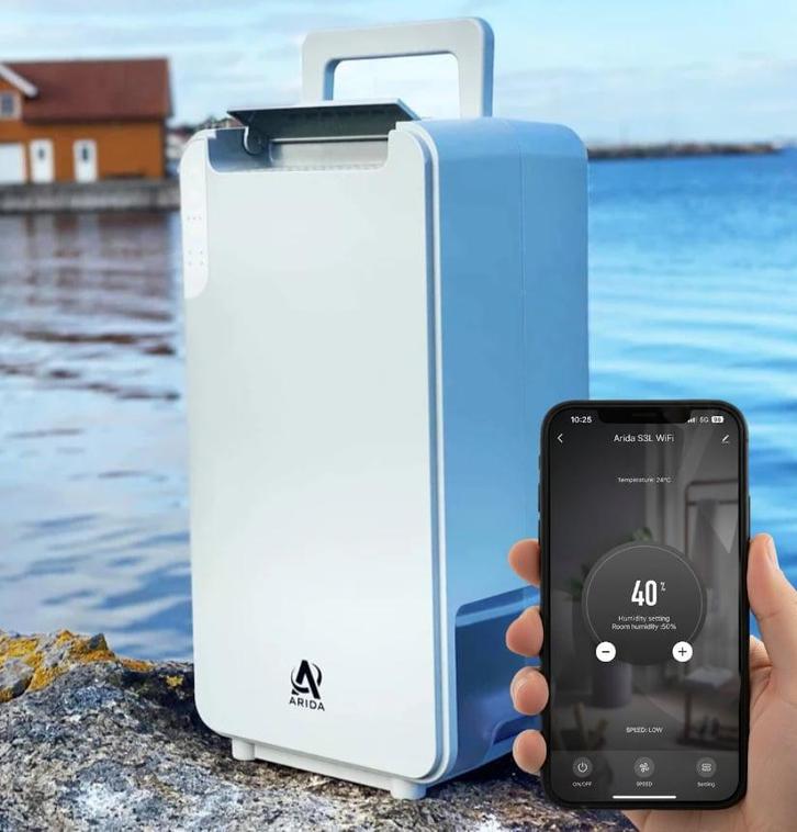 Arida S3L Compacte Luchtontvochtiger met WIFI, Watersport en Boten, Accessoires en Onderhoud, Nieuw, Ophalen of Verzenden