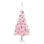 vidaXL Kunstkerstboom met verlichting en kerstballen 180 cm, Diversen, Kerst, Verzenden, Nieuw