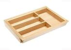 Verstelbare houten bestekbak, 424 mm diep, Huis en Inrichting, Verzenden, Nieuw