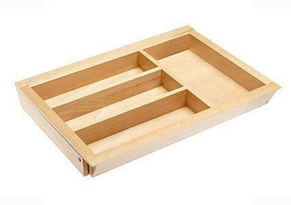 Verstelbare houten bestekbak, 424 mm diep, Huis en Inrichting, Keuken | Bestek, Verzenden