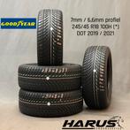 245/45/18 100H Goodyear winterbanden 7/6,6mm profiel 4X, Auto-onderdelen, Banden en Velgen, 18 inch, Band(en), Personenwagen, Gebruikt