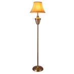 Staande lamp Madrid koper 157 cm E27 beige bruin en wit, Huis en Inrichting, Lampen | Vloerlampen, Nieuw, Verzenden