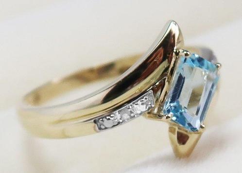 Zonder Minimumprijs - Ring - 10 kt. Geel goud - 0.70ct. tw., Sieraden, Tassen en Uiterlijk, Ringen
