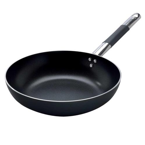Italiaanse Design Wokpan Zwart – 32 cm - Agnelli, Huis en Inrichting, Keuken | Potten en Pannen, Verzenden