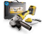 Powerplus POWXB20050 - Accu haakse slijper 20V - 125mm, Verzenden, Zo goed als nieuw