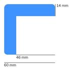Stootrand foam, model 8 – 1 meter  -  Wit & Rood  -  1 m, Verzenden