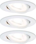 EBL set Nova rond zwenkbaar LED 3x6,5W 2700K 230V GU10 51mm, Huis en Inrichting, Lampen | Spots, Ophalen of Verzenden, Zo goed als nieuw