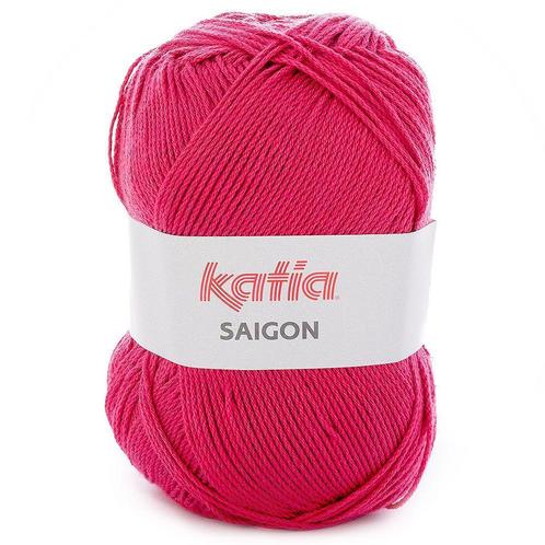 Katia Saigon - 22 fuchsia - Acryl Garen, Hobby en Vrije tijd, Breien en Haken, Ophalen of Verzenden